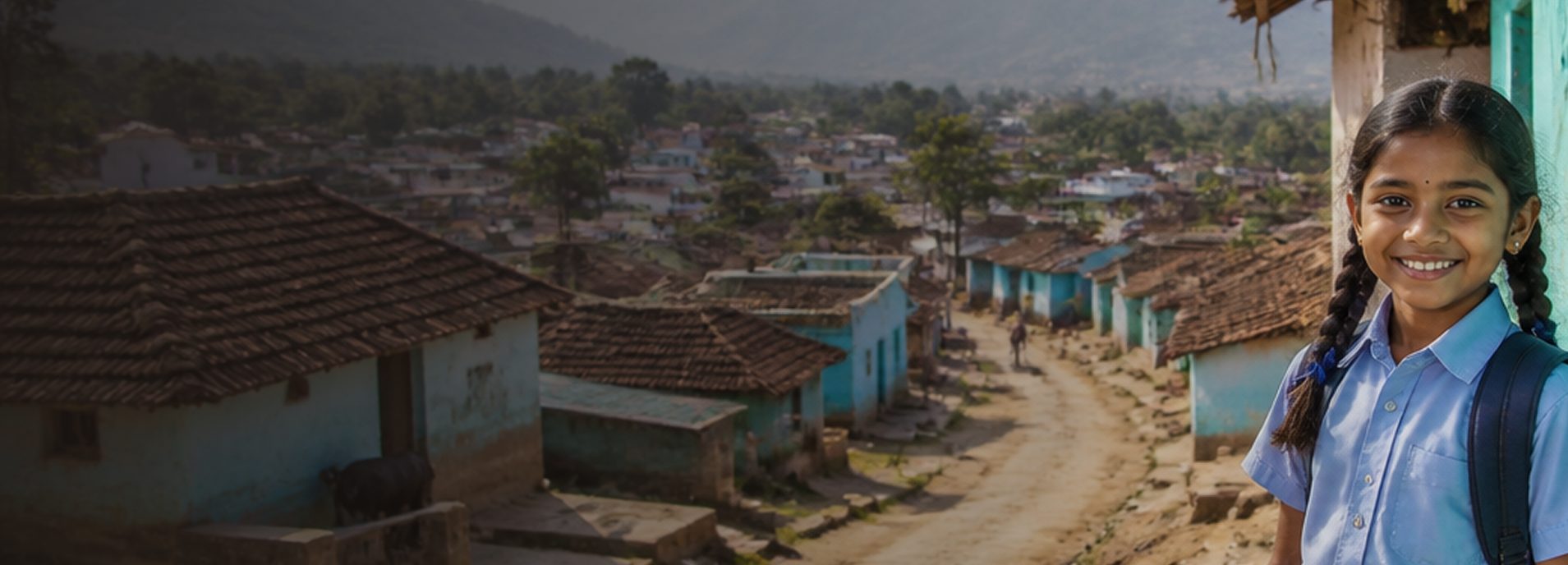 Students in a rural learning community